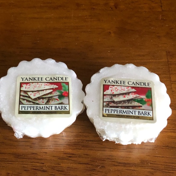 Yankee Candle Tarts Wax 2 Peppermint Bark - 2 Spiced Pumpkin - New Sealed - Picture 2 of 8